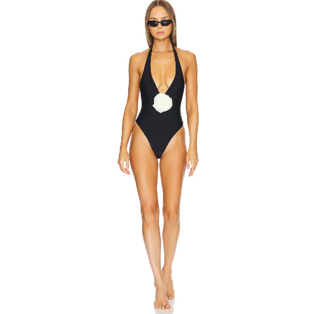 Lovers & Friends Ava One Piece Black Swimsuit Size Small NWOT